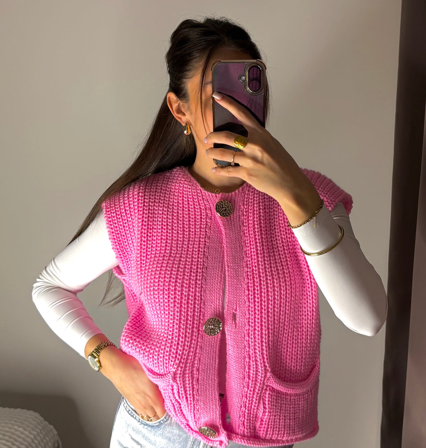 Gilet SIENNA rose
